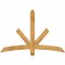 Ekena Millwork Alberta Rough Sawn Timber Gable Bracket, Western Red Cedar, 60"W x 40"H x 4"D x 4"F, 16/12 Pitch GBW060X40X0404ALB00RWR - alternate 1
